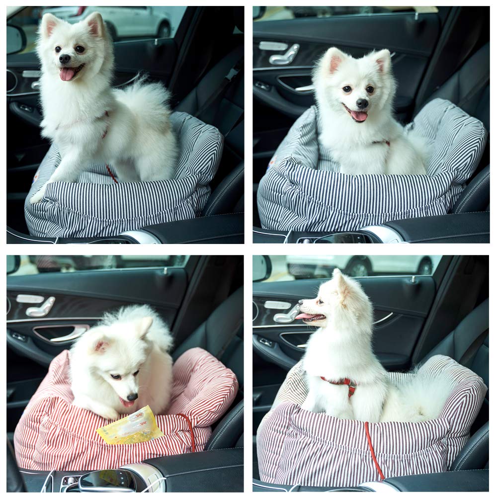Bloblo dog car seat booster installation buckle enables quick, adjustable setup.