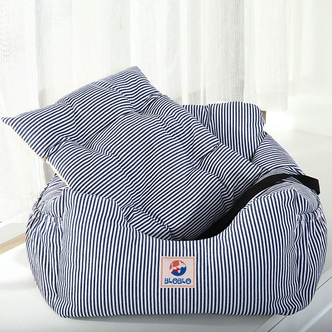 Bloblo dog car seat booster warmth function adds cozy comfort on cool rides.