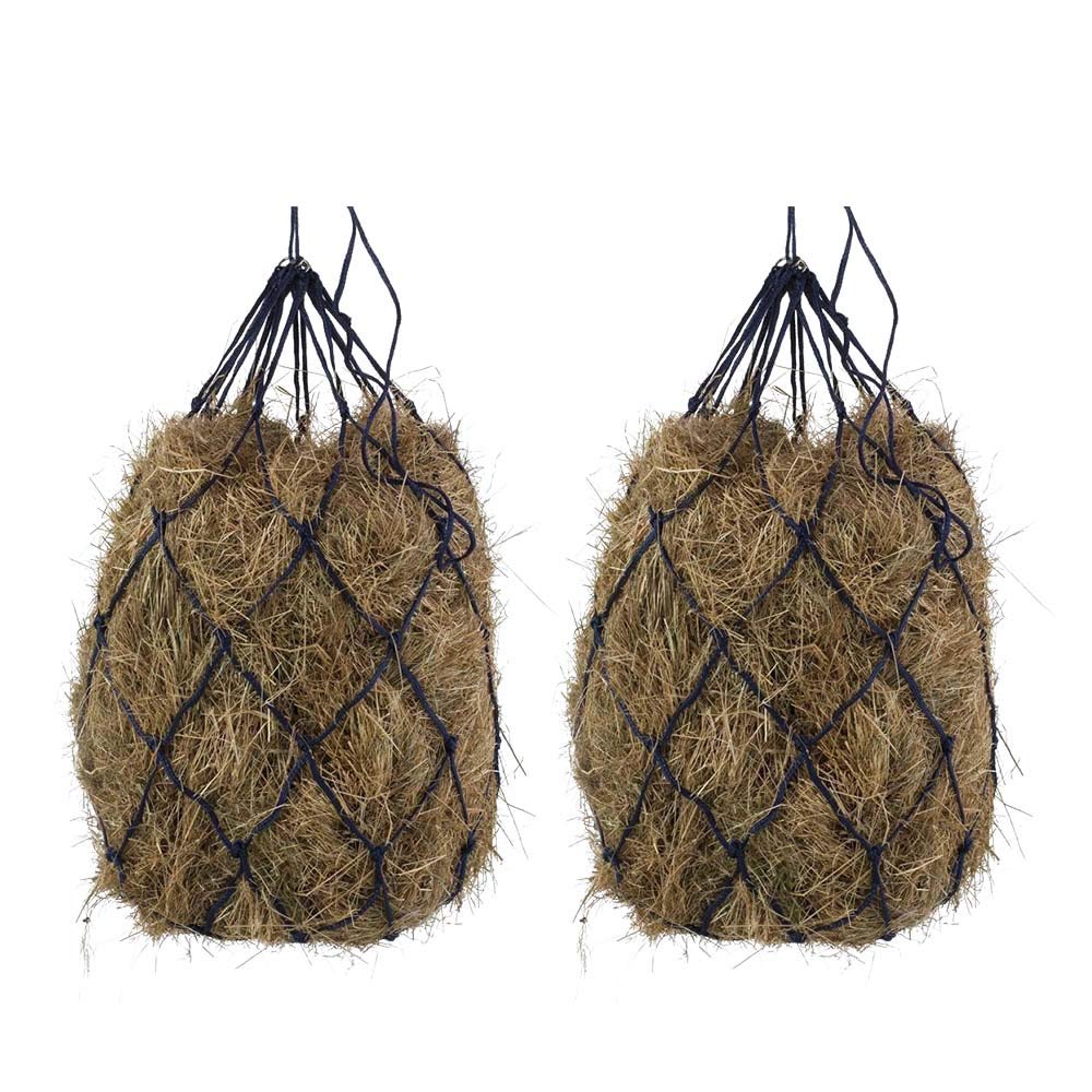 BLOOMOAK hay net for horse 40 inch length, durable nylon reduces waste and supports slow feeding.