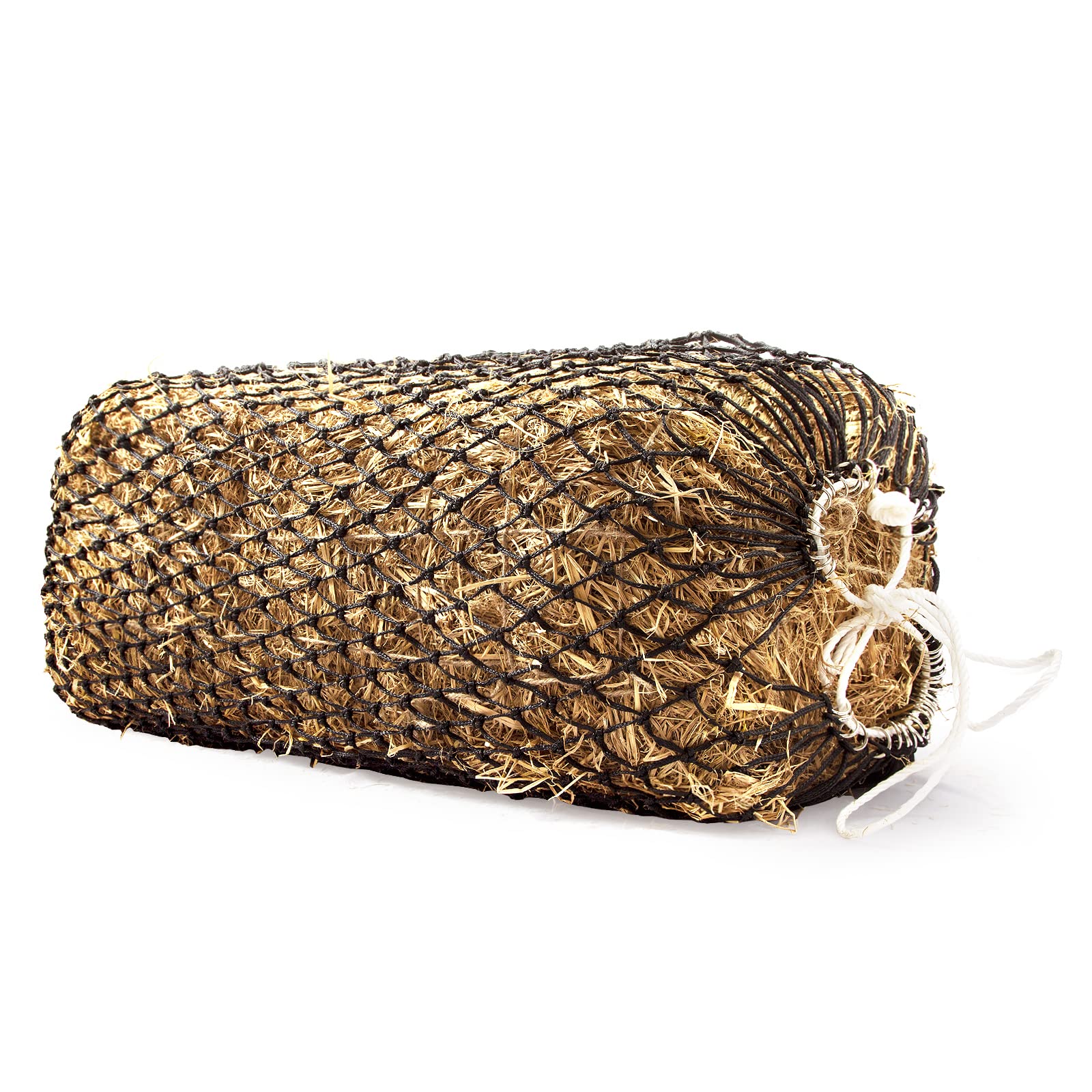 Bloomoak slow hay net feeder assembled, designed to reduce waste and simplify feeding.