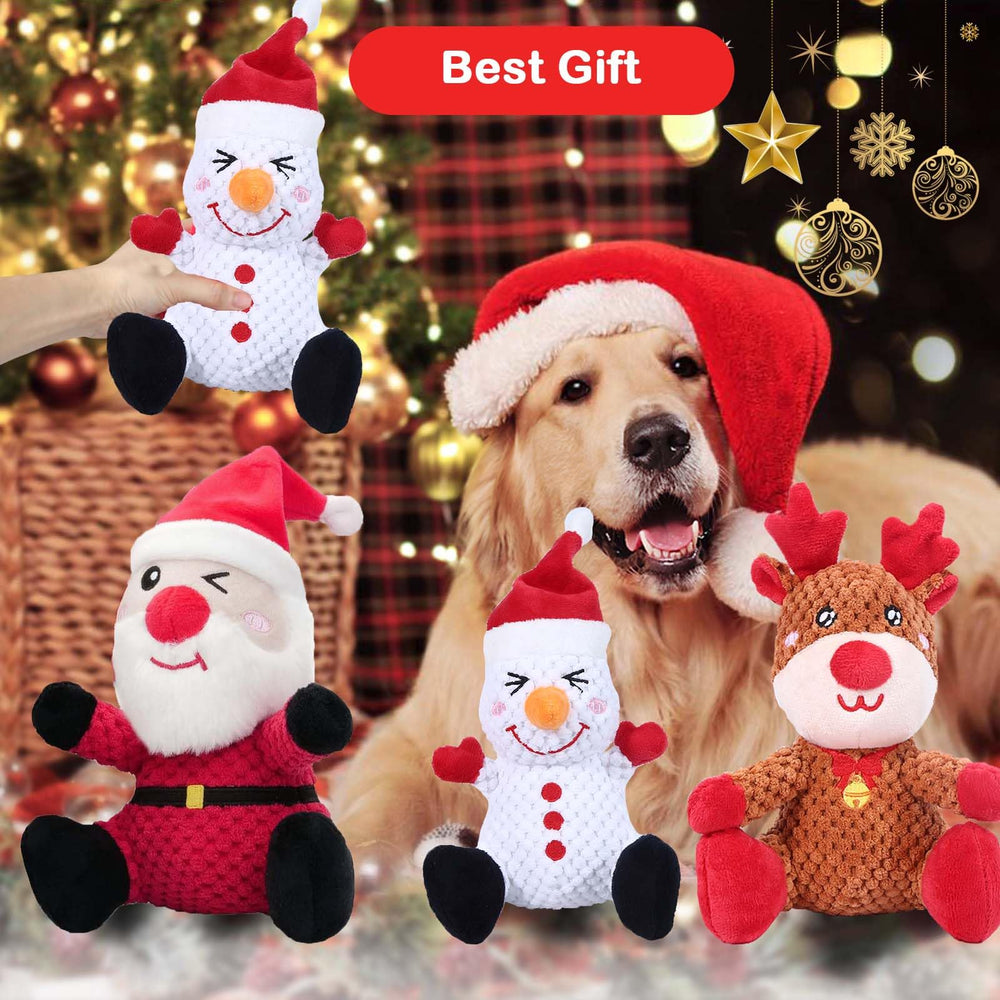 BLSCC 3-pack display dog toy set showing versatile seasonal toys.