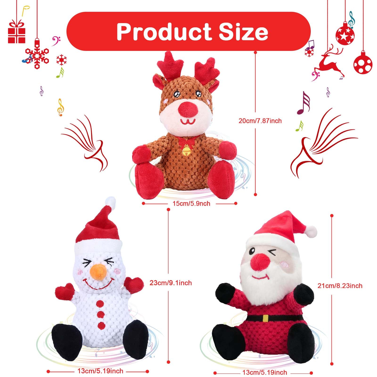 BLSCC Reindeer dog toy supports playful fetch and holiday excitement.