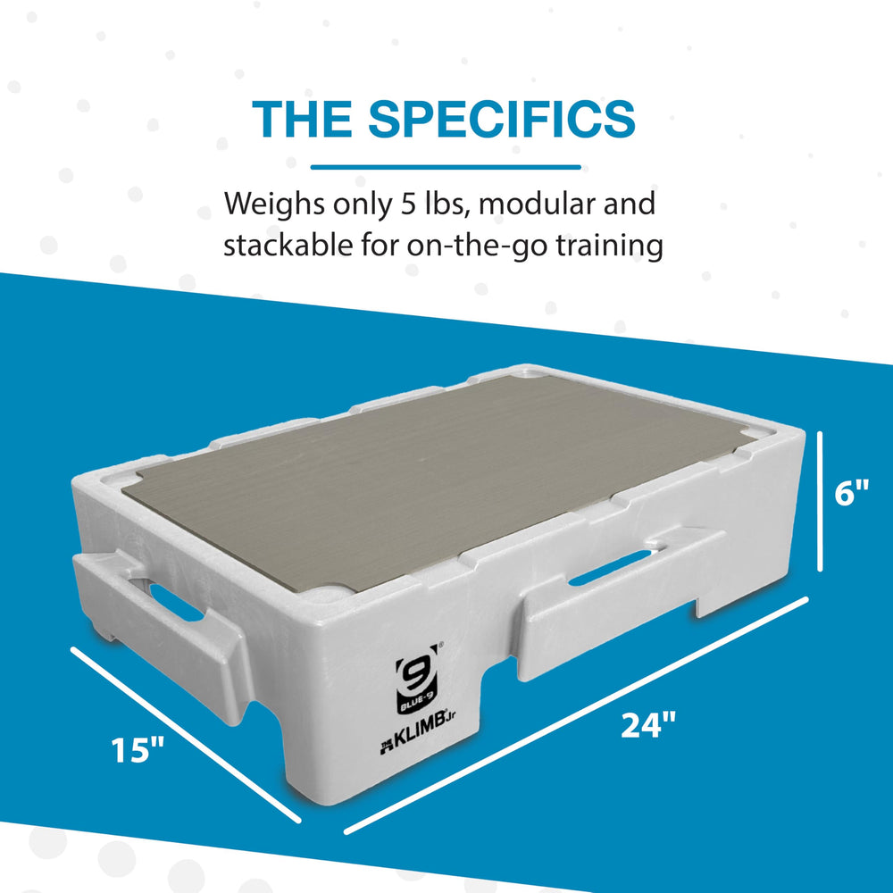 Blue-9 KLIMB Jr. DIY guide included for at-home behavior basics.