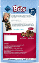 Blue Bits training-treat closeup highlights savory real beef for obedience rewards.