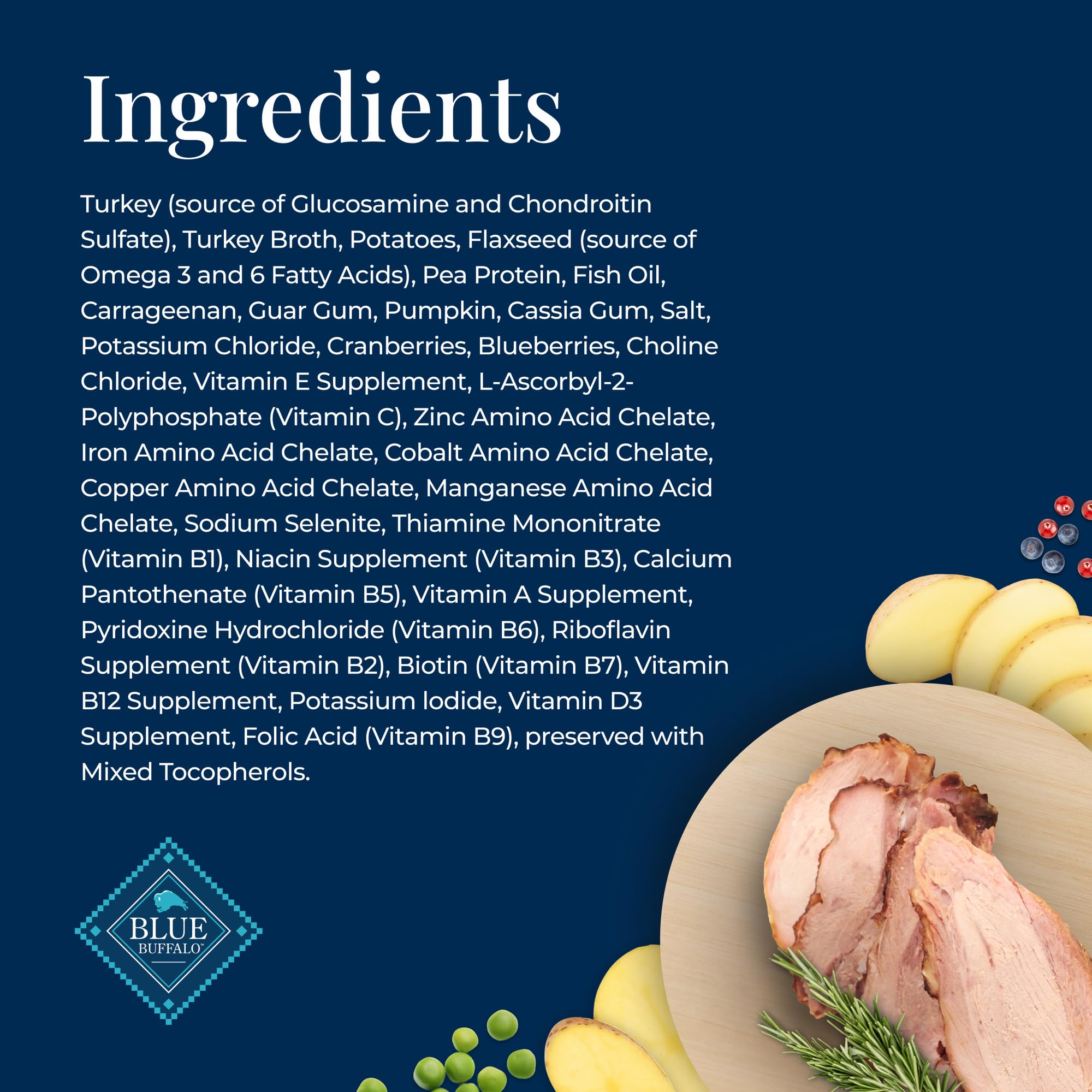 Blue Buffalo Basics joint-support image references Glucosamine and Chondroitin for mobility