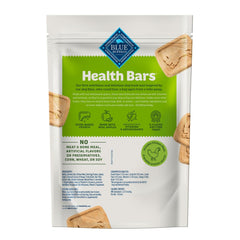 Blue Buffalo Health Bars crunchy treats showcase oven-baked apples and yogurt for training rewards