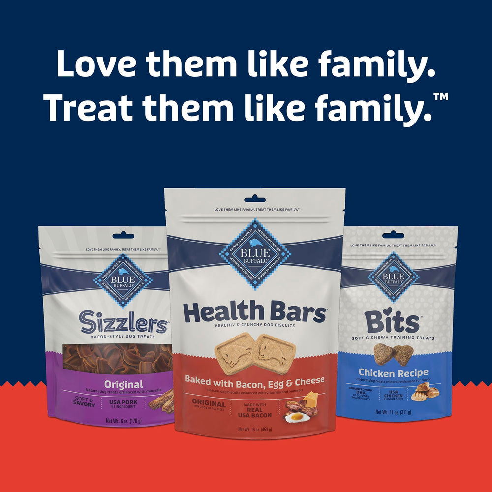 Blue Buffalo Health Bars ingredients label closeup without artificial preservatives