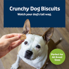 Blue Buffalo Health Bars mini biscuits are free from corn, wheat, and soy.