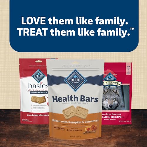 Blue Buffalo Health Bars oven-baked crunch in every bite for dogs