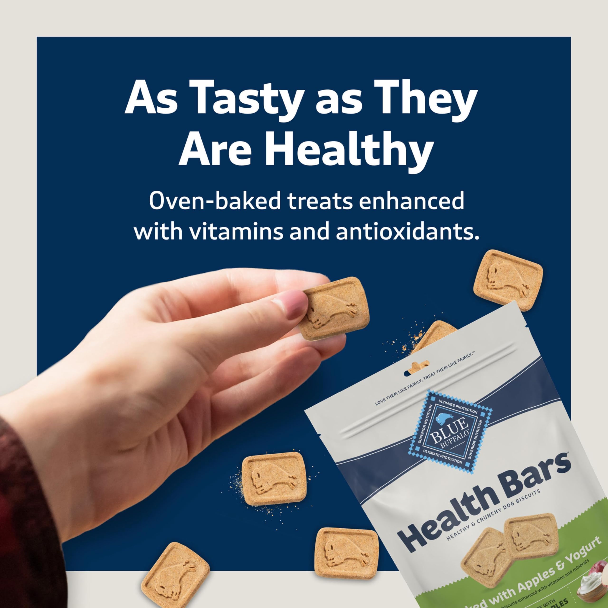 Blue Buffalo Health Bars ideal for training rewards and small-piece snacks