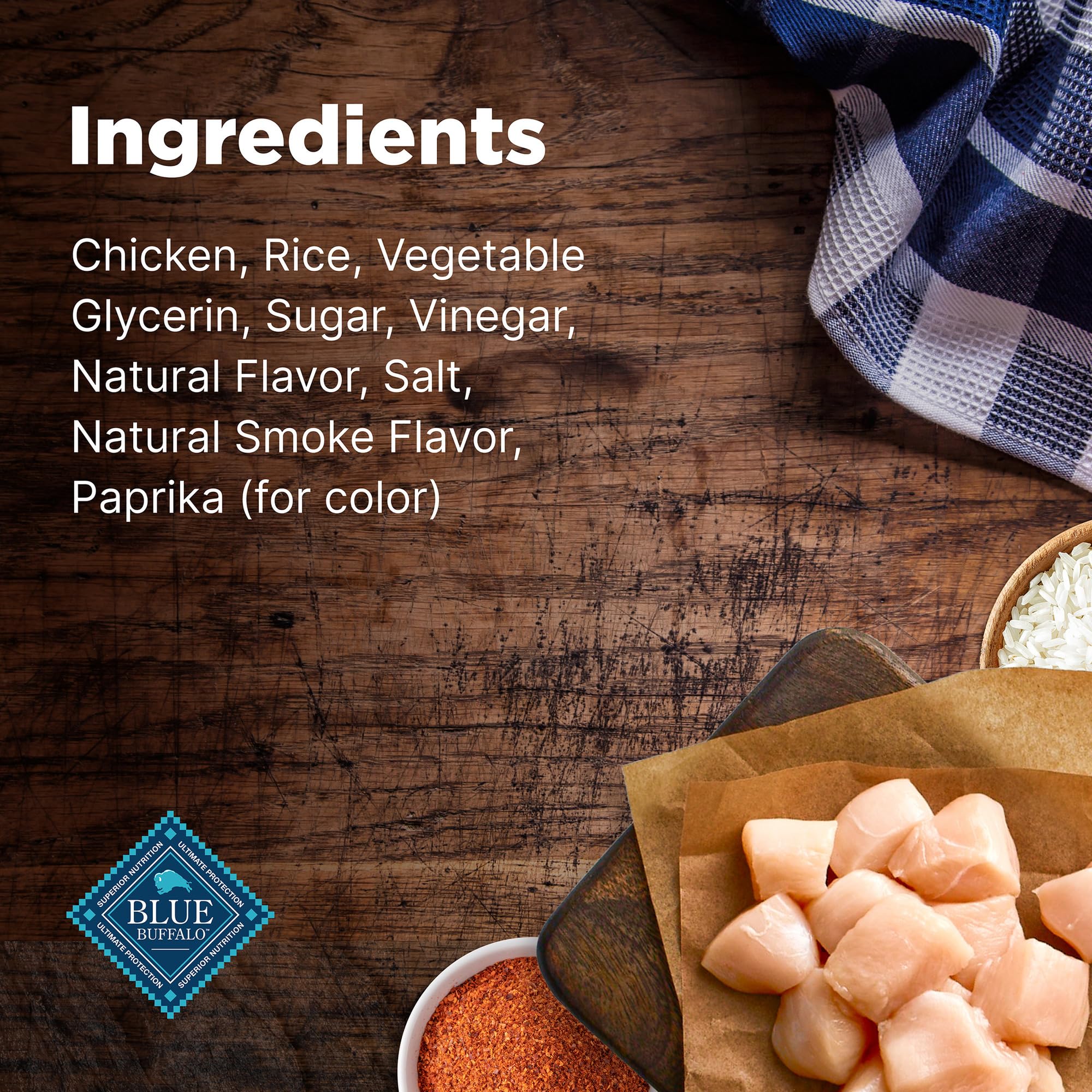 Blue Buffalo Nudges Jerky Bites USA-made ingredients label
