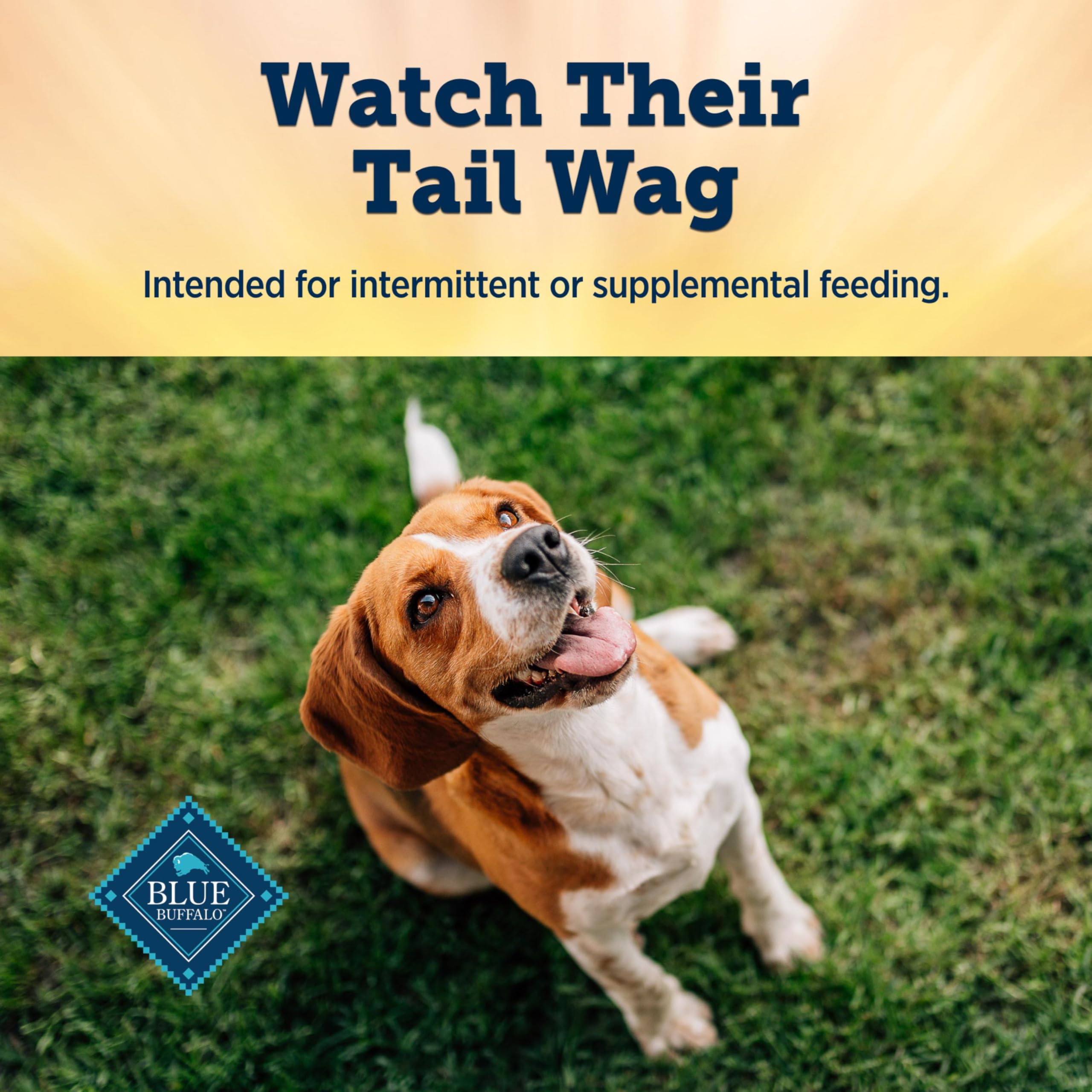 Blue Buffalo packaging imagery highlights ingredients and benefits for mindful paw-parents.