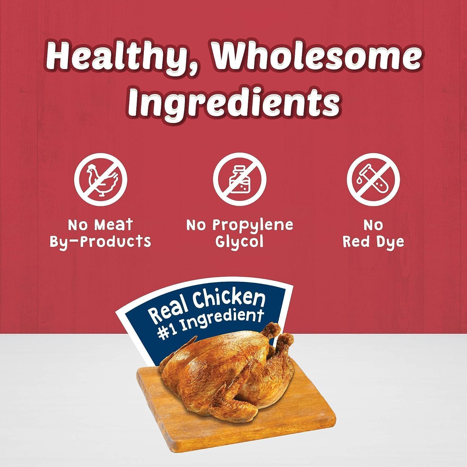 Blue Buffalo Stix wholesome ingredients pack highlighting no by-product meals
