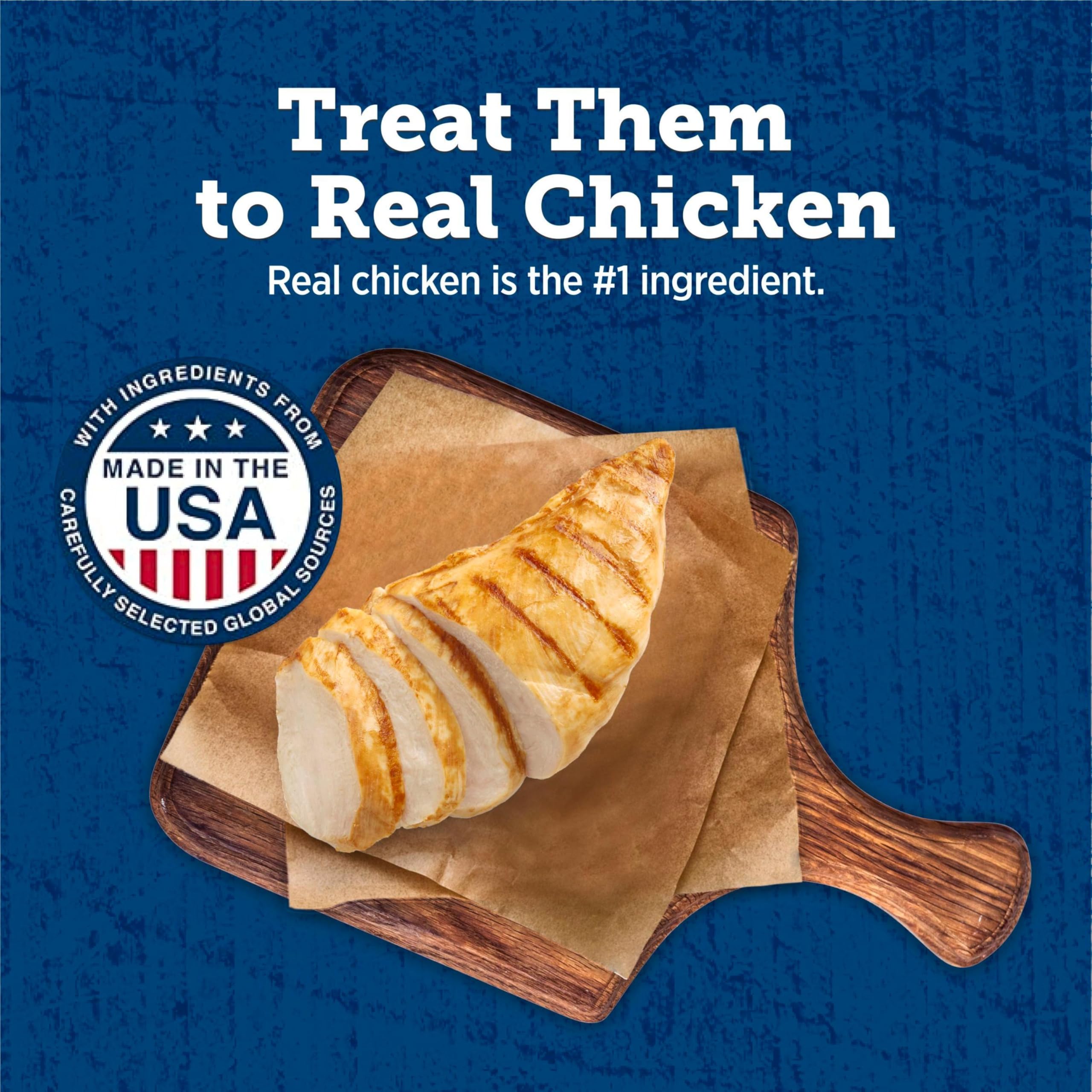 Blue Buffalo True Chews Jerky Cuts chicken — first-ingredient protein option.