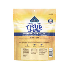 Blue Buffalo True Chews Jerky Cuts chicken tender-slices — ideal training treats.