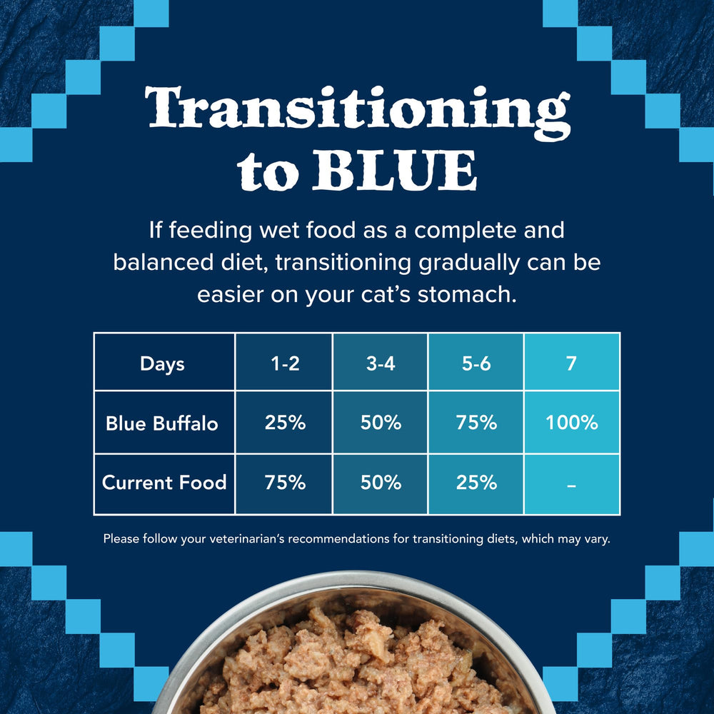 Blue Buffalo Wilderness pate smooth texture closeup suggests easy, appealing serving.