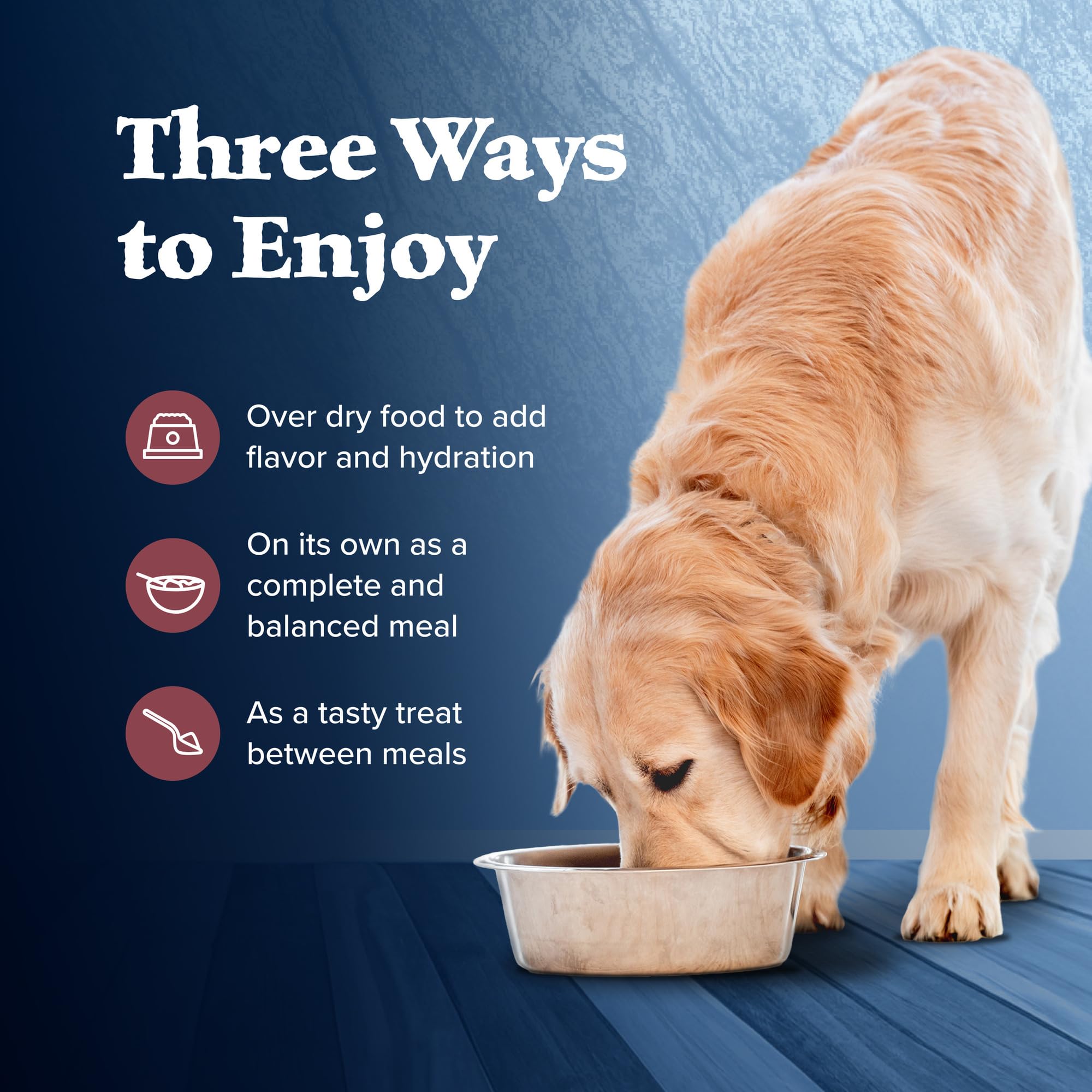 Blue Buffalo Wilderness High-Protein Wet Food delivers meaty salmon and chicken grill flavor.