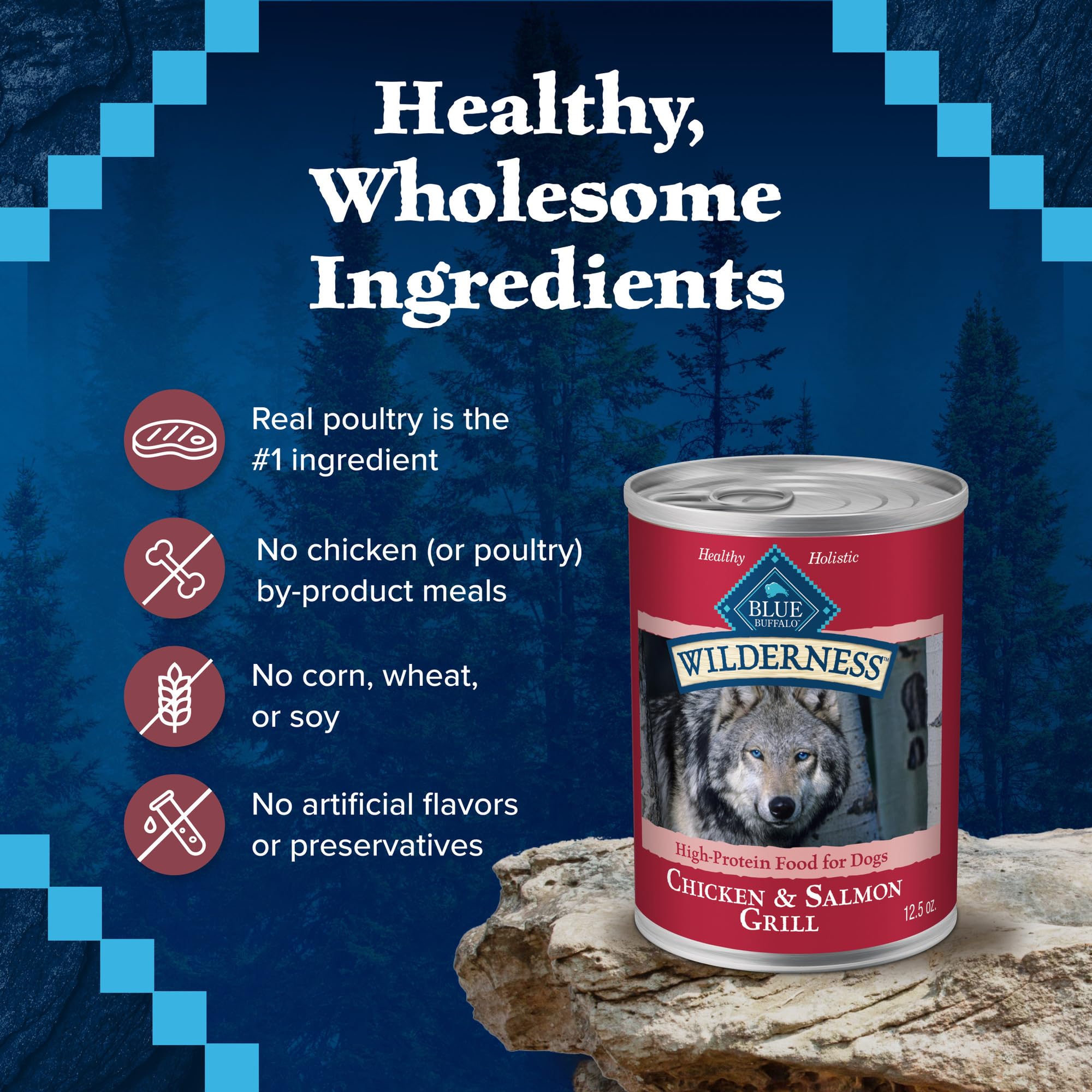 Blue Buffalo Wilderness Feeding Options show three versatile ways to serve.