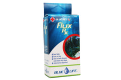 Blue Life Flux Rx bottle label highlights 2000 mg dosage and reef-safe promise.