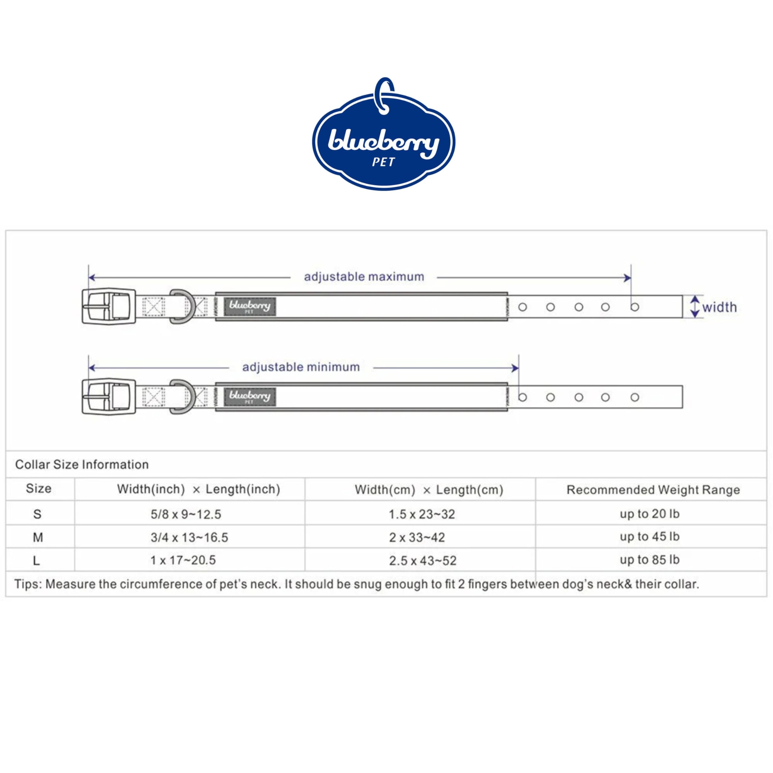 Blueberry Pet easy-clean collar designed for quick wipe-down after outdoor use