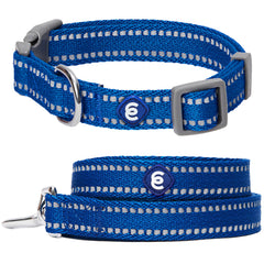 Blueberry Pet Essentials reflective dog collar small with bright reflective strip for safer evening walks.