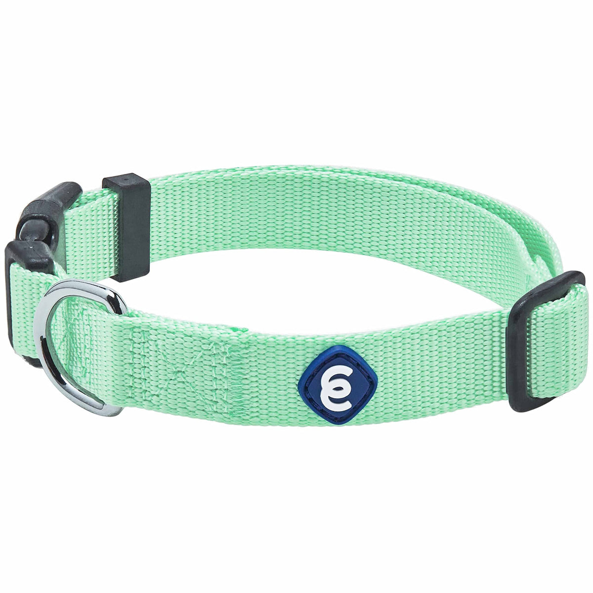 Blueberry Pet Essentials small dog collar pastel green with durable nylon for everyday wear.