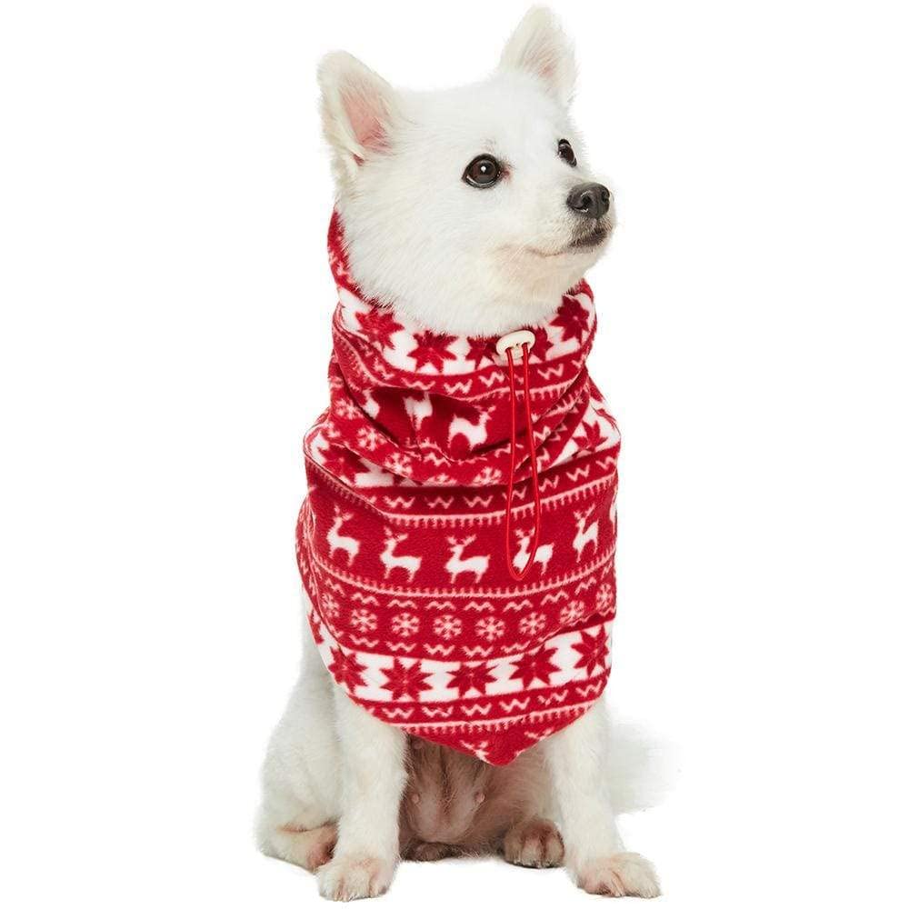 Blueberry Pet multi-functional Christmas neck warmer with reindeer pattern for cozy wear