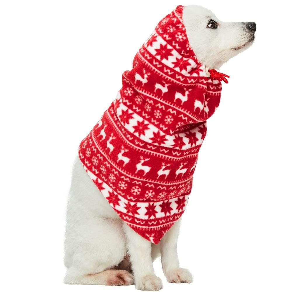 Blueberry Pet snowflake-pattern neck warmer adds festive style while snug for cold days
