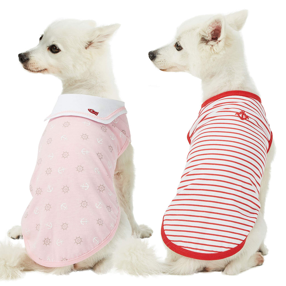 Blueberry Pet soft and comfy summer tee on model for beach-day wear