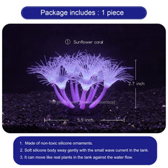 Bluecoco glowing coral ornament sunflower brightens a sunny focal point.