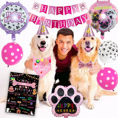 Bluegogo let's pawty banner adds party decor and photo-friendly backdrop