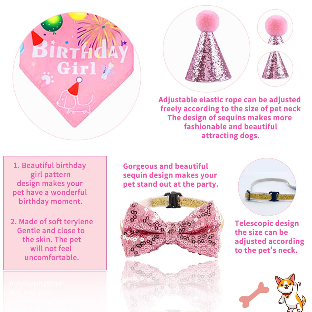 Bluegogo pink bowtie for dogs creates adorable formal look
