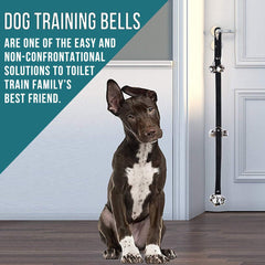 BLUETREE dog doorbells adjustable-length design fits different door heights and dog sizes.