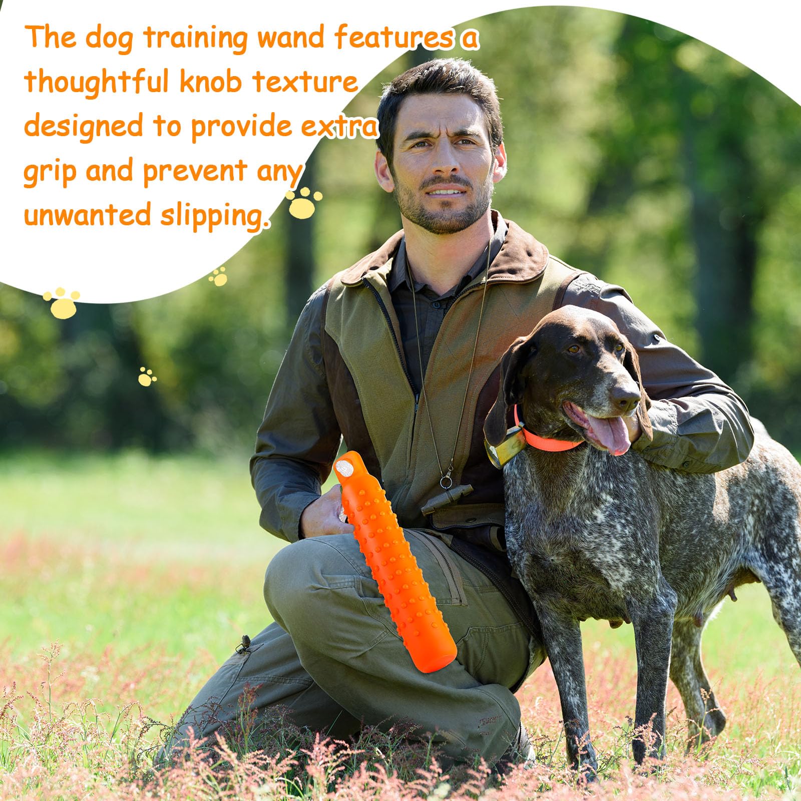 Blueweenly dog float bumper orange-red colors aids visibility for quick finds