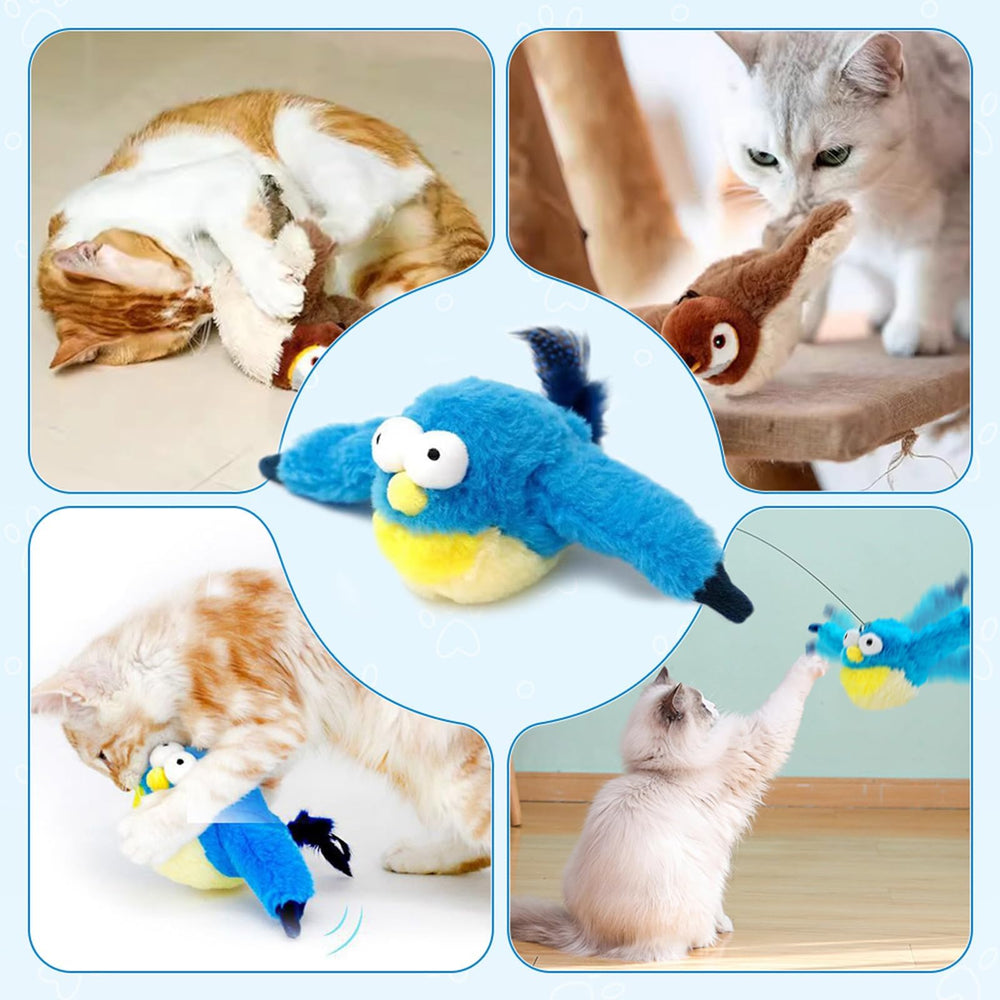 Blueypet safe-design plush bird ensures durable, pet-friendly play sessions.