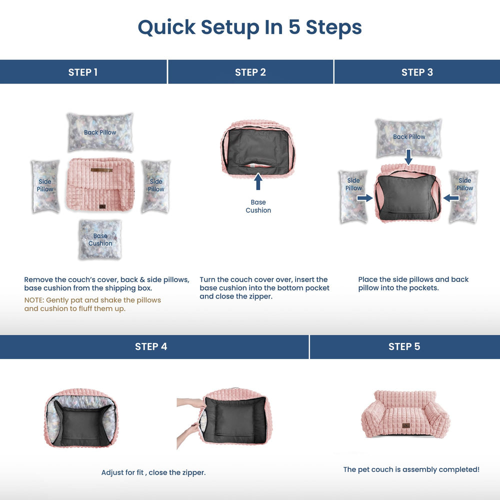 blunique pink cat bed adds a cute focal point to any room