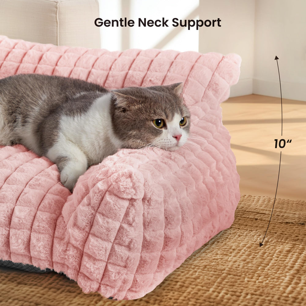 blunique cat bed premium-filled with shredded foam and fluff for balanced support
