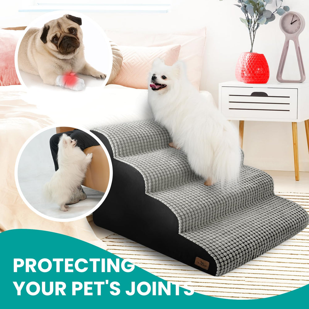 blunique dog stairs foam high-resilience for strong support and durable use