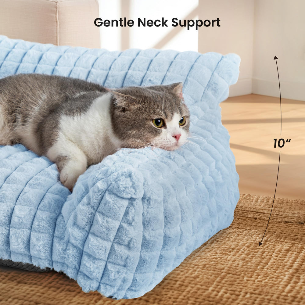 blunique pet bed spacious design shows ample room to stretch.