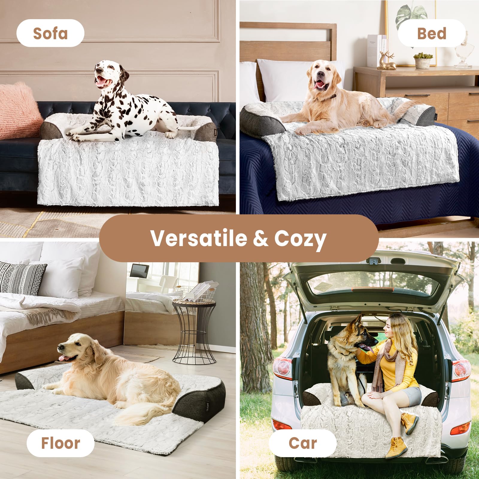 blunique Portable dog bed with handle for travel
