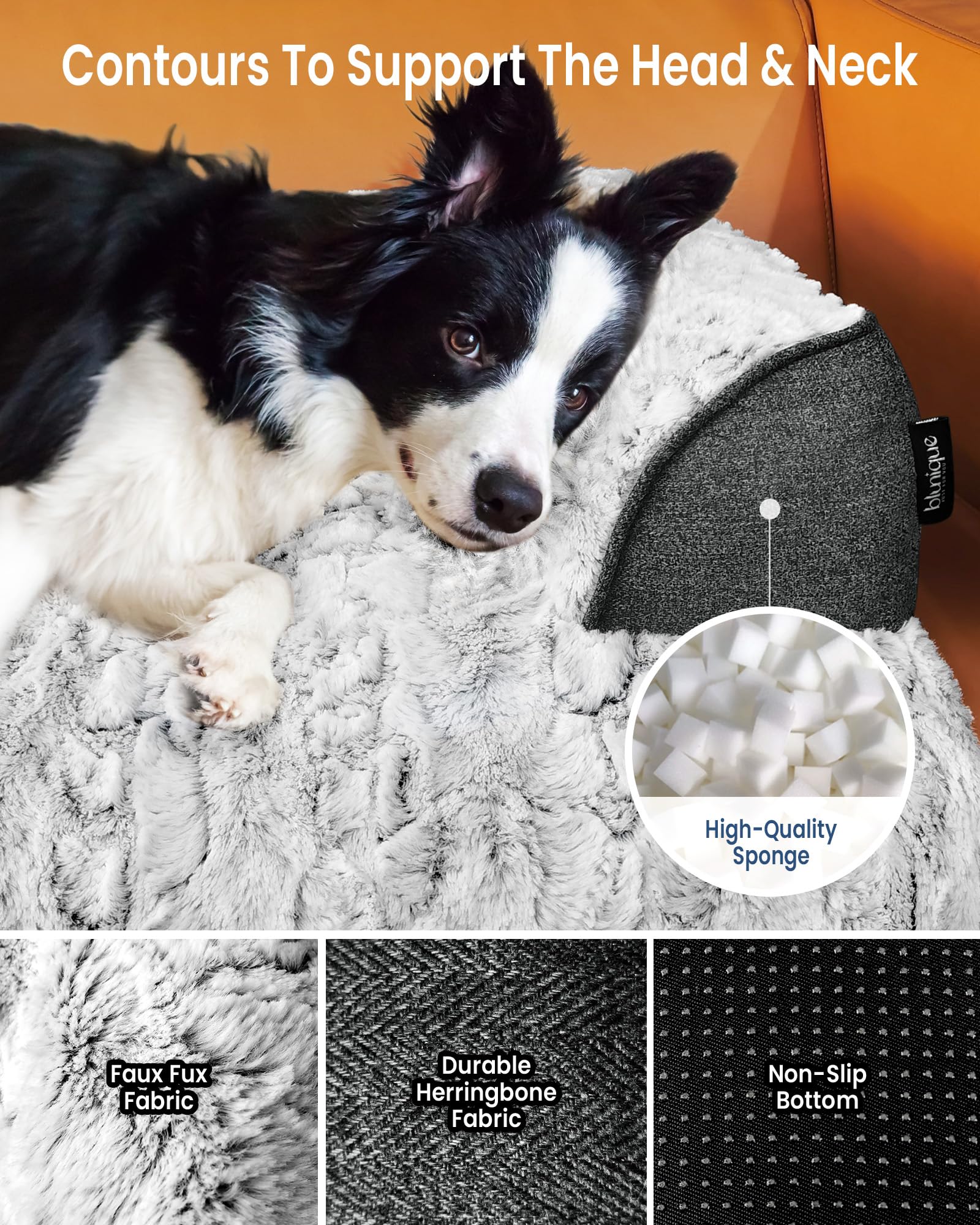 blunique portable handle grey makes travel and camping easier for on-the-go pets.