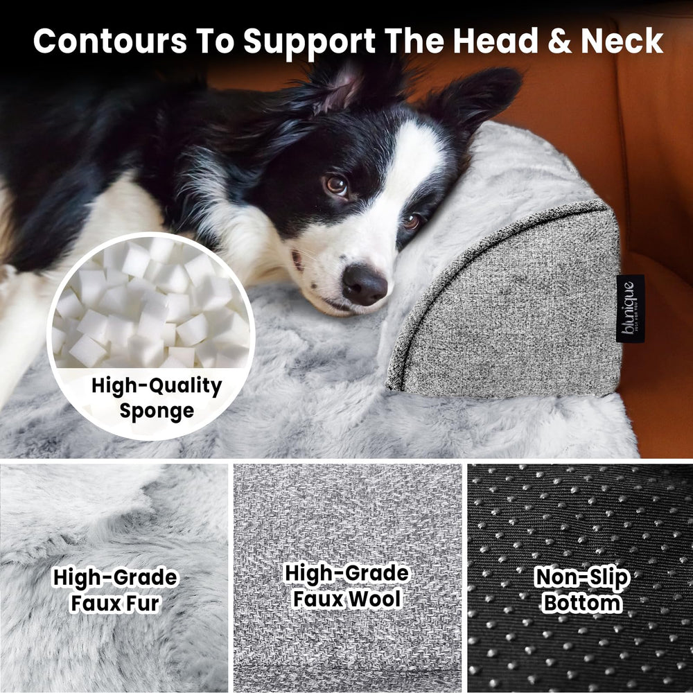 blunique waterproof removable cover close-up highlights easy cleaning and furniture protection.
