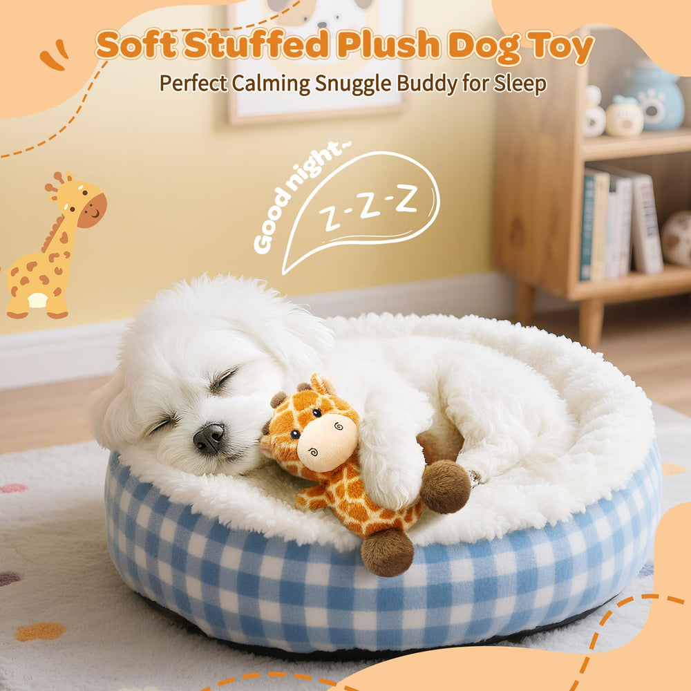 BluPup Giraffe toy compact size fits small and medium dogs