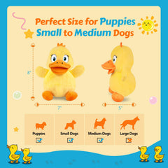 BluPup Squeaky Duck Toy crinkle wings deliver crackling texture during play