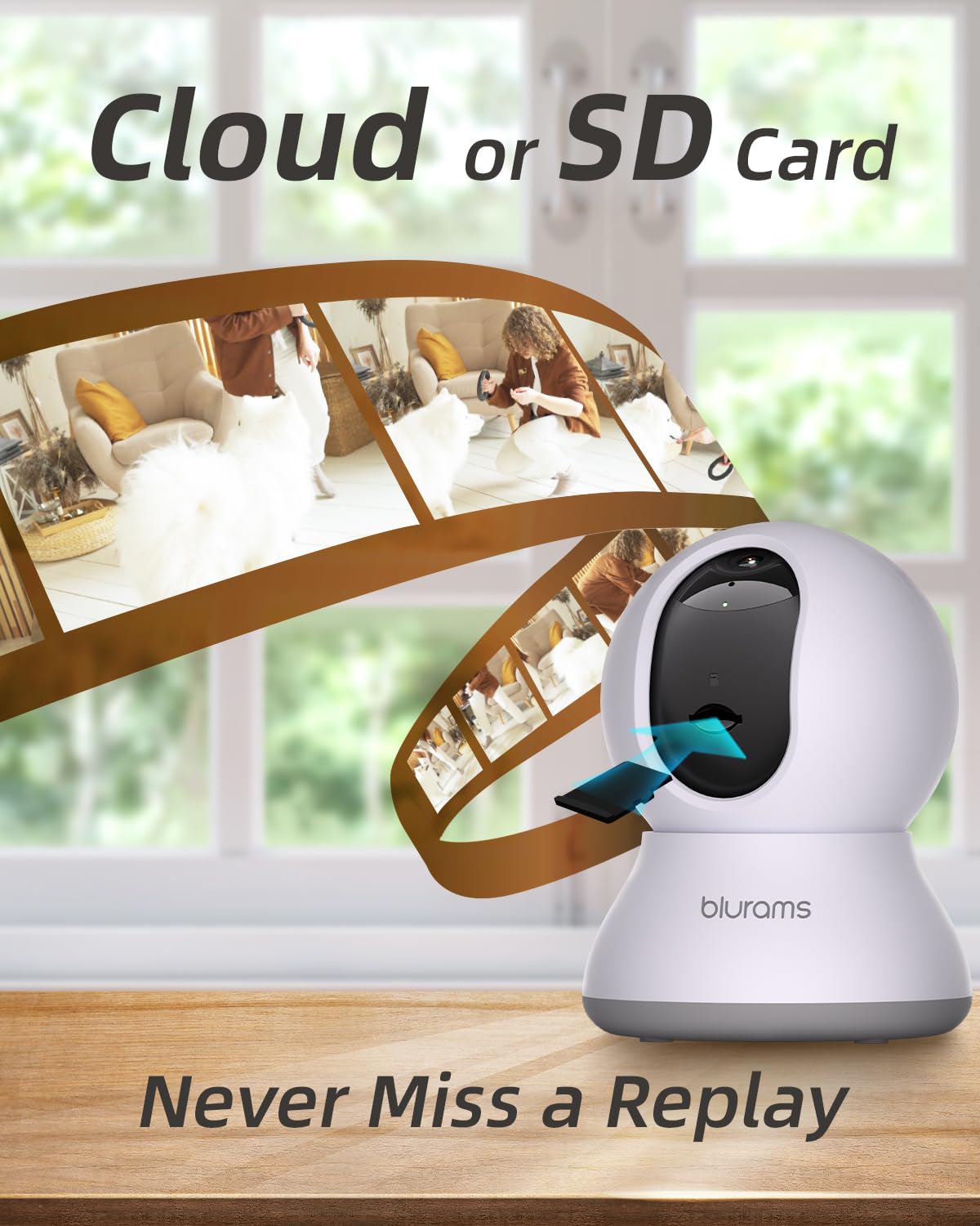 blurams cloud local storage options support flexible footage retention