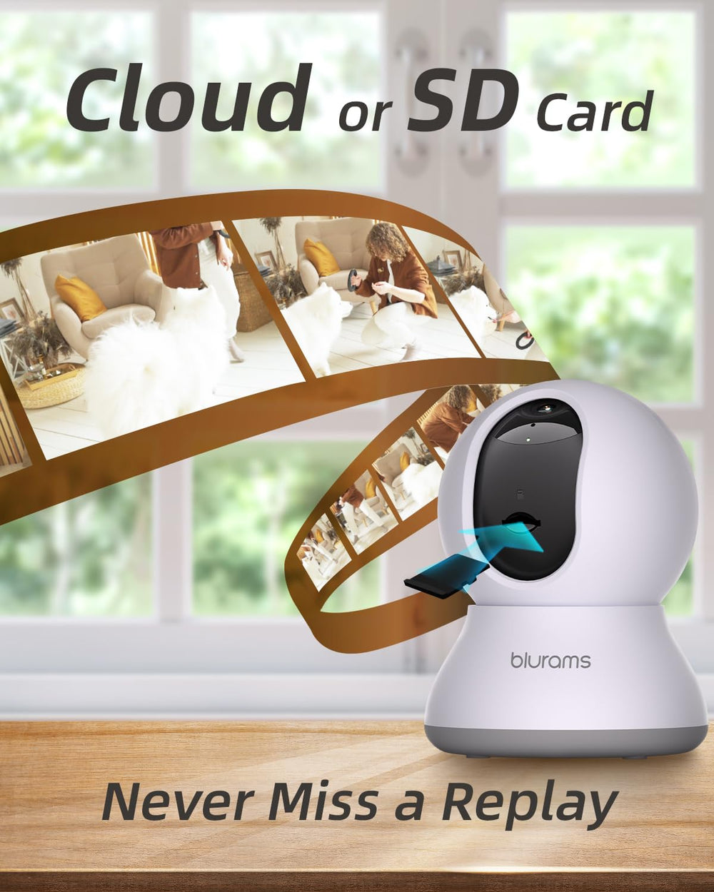 blurams cloud local storage options support flexible footage retention