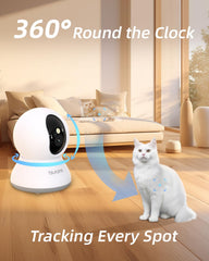 blurams pet camera 2k panoramic PTZ demonstrates remote tracking