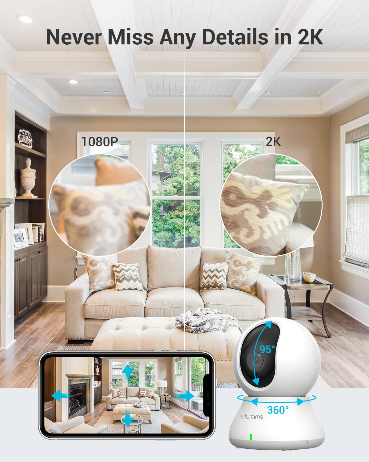 Blurams two-way talk enables quick remote communication with family
