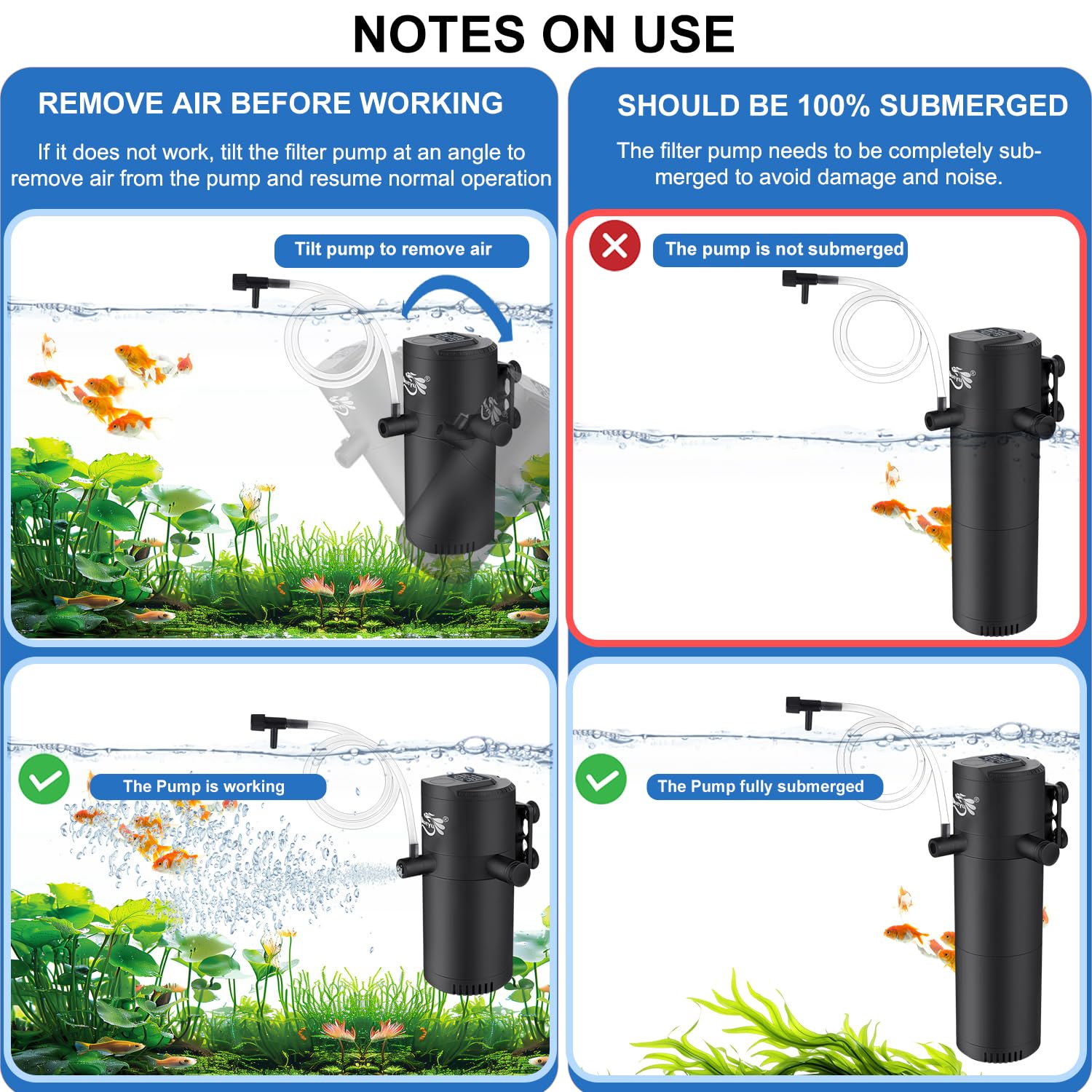 BlueYu 15-40-gallon-tank-freshwater-saltwater demonstrates versatile tank compatibility.