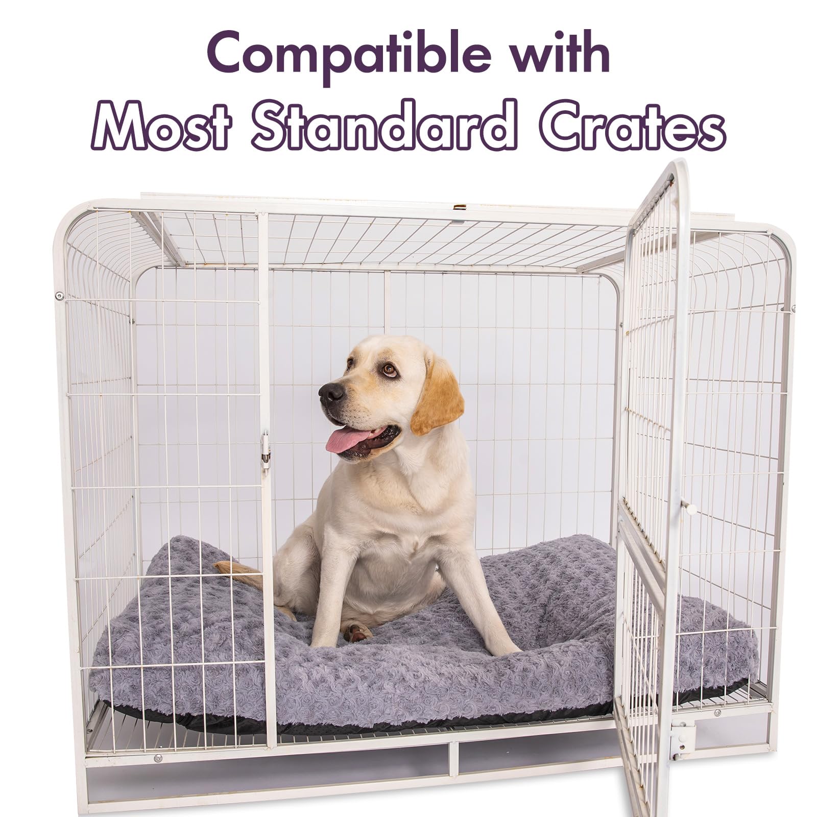 BLVOTKRO faux fur dog bed cover durable material designed for long-lasting use.